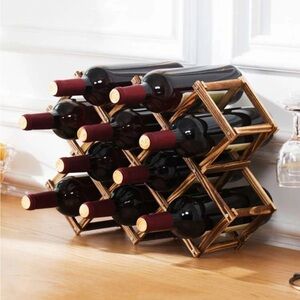 Wooden wine rack